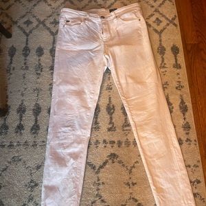AG Adriano Goldschmied Stevie Slim Straight Ankle Jean in white, size 28 R.